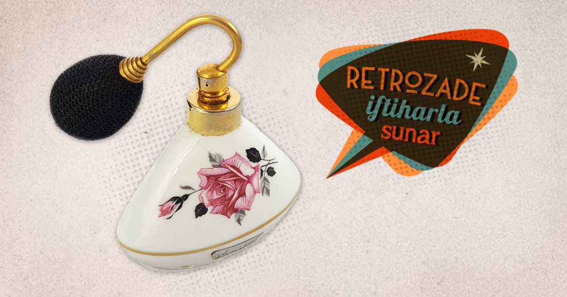 Vintage Bavaria Porseleni Parfüm Pump Rosie - Retrozade