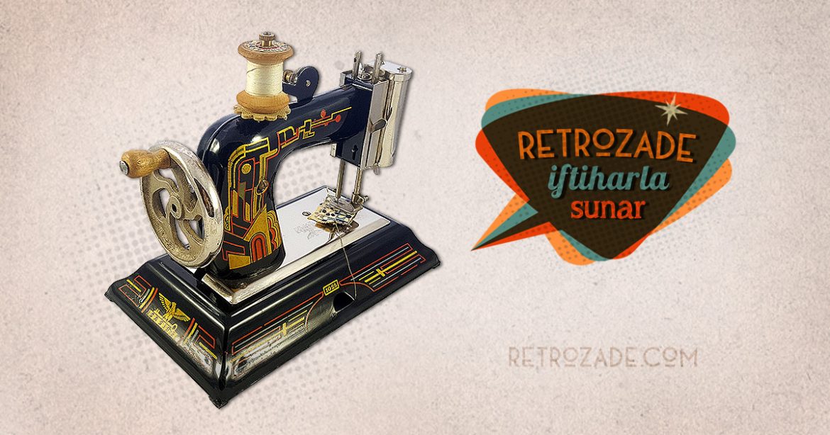 Retrozade Art-Deco Antika Dikiş Makinesi Casige