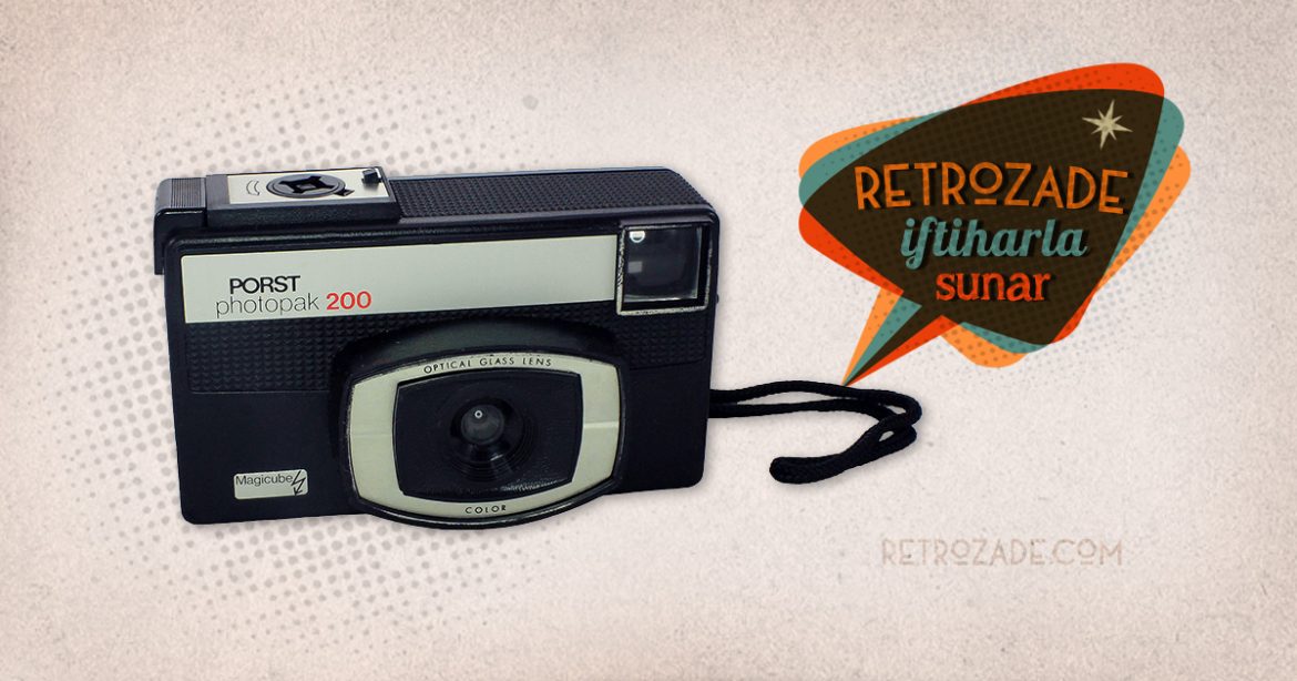 1971 - 1975 Almanya & Japonya yapımı Porst Photopak 200 fotoğraf makinesi. 126 cassette film ile çalışır. Retrozade - Vintage Retro Antika
