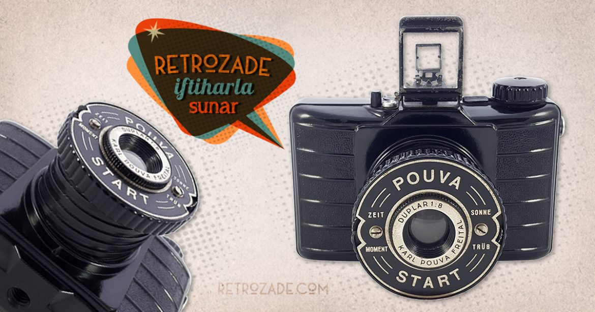 Pouva Start 1950'lerden Alman üretimi bakalit gövdeli, 6×6 format fotoğraf makinesi. 120 roll film kullanır! Retrozade - Vintage • Retro • Antika