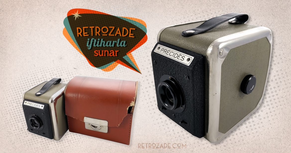 Precides 1955 Fransa üretimi 6x9 formatında çok nadir box fotoğraf makinesi. 120 roll film kullanır. Retrozade - Vintage • Retro • Antika ne ararsan burada!