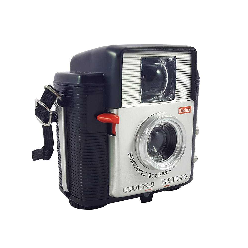 Kodak Brownie Starlet 60'larda Fransa'da üretilen, orijinal kutusunda orta format fotoğraf makinesi, koleksiyonerlere! Retrozade Vintage • Retro • Antika