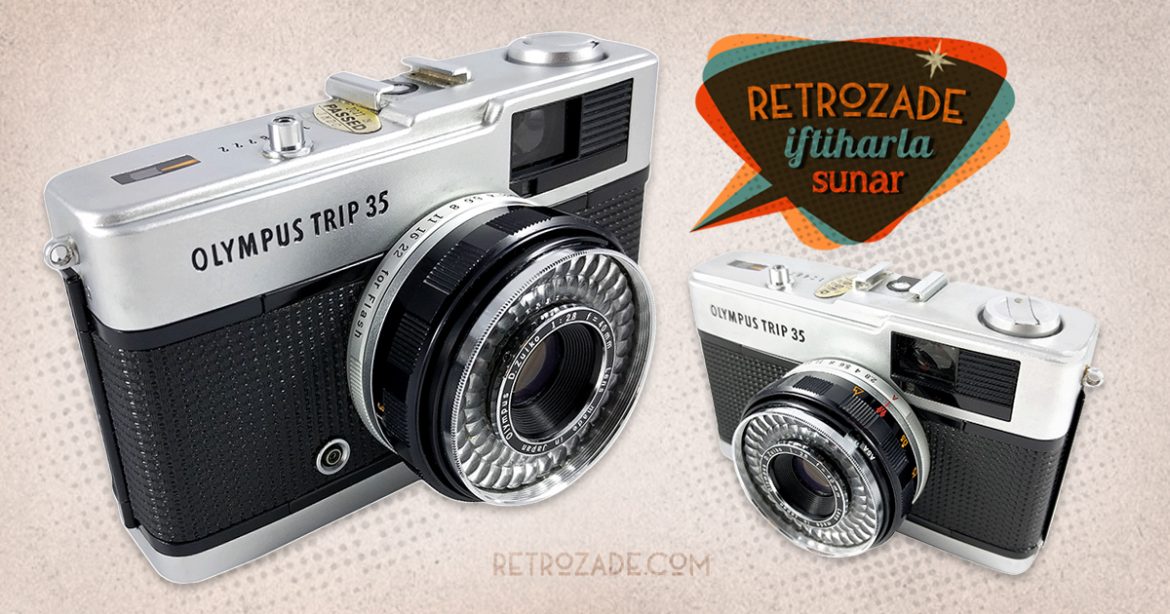 Olympus Trip 35 fotoğraf makinesi, 1970'lerden Japon yapımı, Zuiko 40mm f/2.8 Lens ile dönemin en çok tercih edilen 35mm'si! ✨Retrozade✨ Vintage • Retro