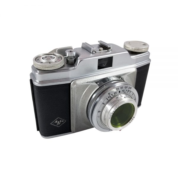 Agfa Silette 35mm fotoğraf makinesi 1950'lerden Silette serisinin ilk modeli! Agfa Apotar 1:3,5 / 45mm lens, çantası ve kitapçığıyla! ✨Retrozade✨