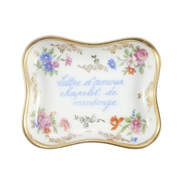 Limoges porselen takı tabağı; damgalı Fransız porseleni, bu aşklar hep yalan namelerinin tercümanı... Aşktan vazgeçemeyenlere! ✨Retrozade✨Vintage • Retro