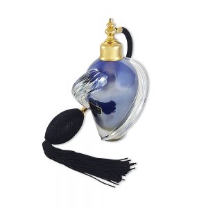 Mavi Murano parfüm şişesi; el yapımı üfleme Murano camdan, doldurulabilir, Fransız, çok şık ve benzersiz parfüm atomizer! ✨Retrozade✨Vintage • Retro • Antika