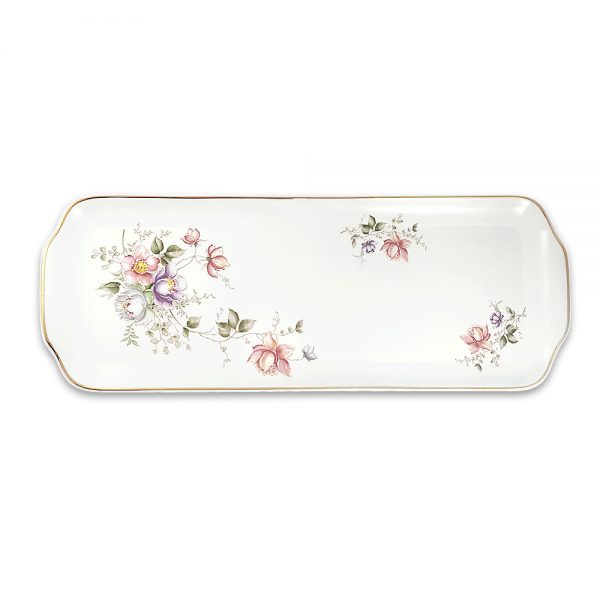 Limoges porselen servis tabağı Zen; gold bordürlü, narin çiçek motifli ve mineli! Sofrada şıklıktan vazgeçemeyenlere...✨Retrozade✨Vintage • Retro • Antika
