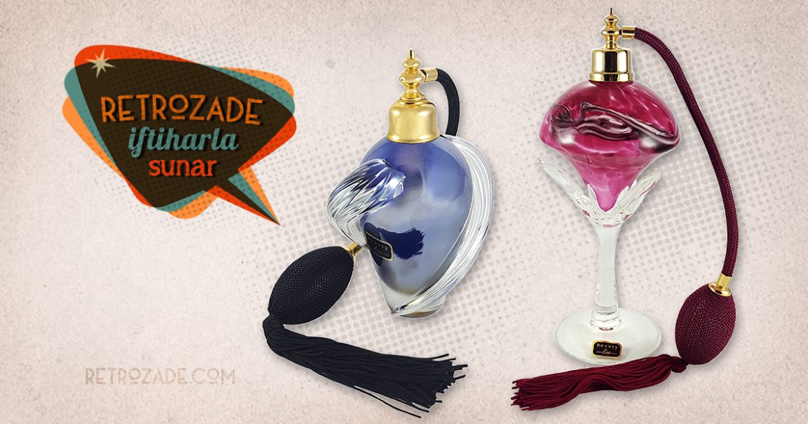 Murano parfüm şişesi; el yapımı üfleme Murano camdan, doldurulabilir, çok şık ve benzersiz parfüm atomizer! ✨Retrozade✨Vintage • Retro • Antika
