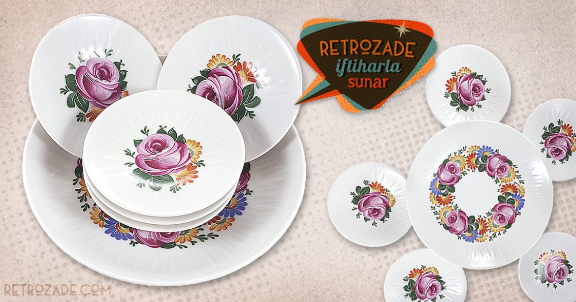 Bavaria sunum tabağı set Pinkie ile 60'lar geri geldi! 6 parçadan oluşan retro designıyla çok canlı! Şık sunumlarınıza vintage dokunuş! ✨Retrozade✨Vintage • Retro • Antika